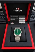 Tissot PRX Quarz 40 mm  Grün  Edelstahl  sehr gepflegt
