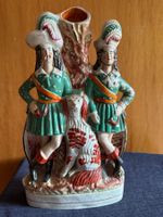 Staffordshire Spill Vase Robin Hood & Little John 1837-1860