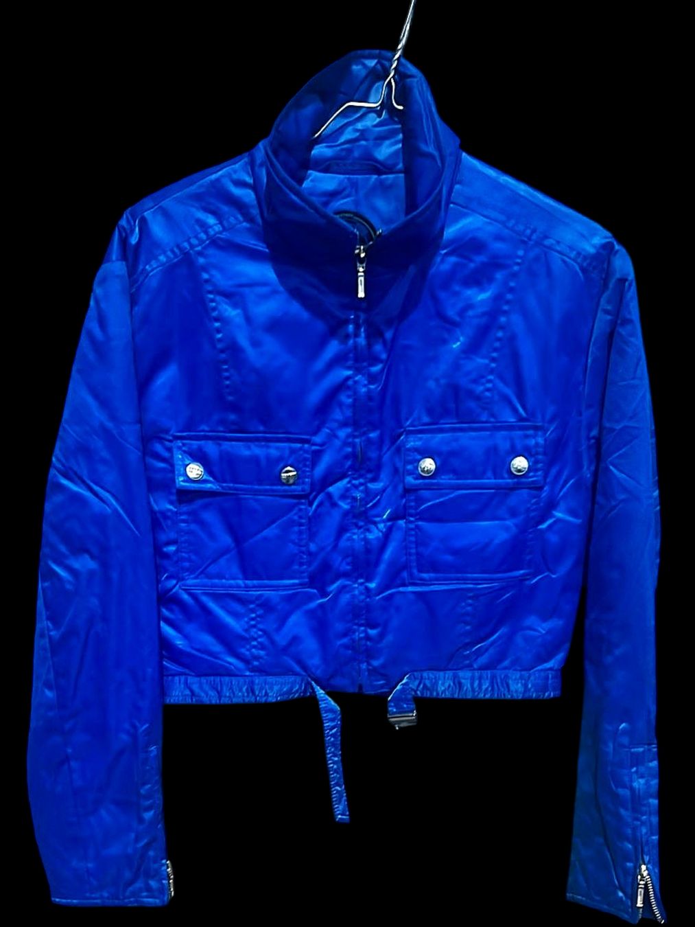 Giacche: Fusion Scan Blauer Kurzer Windbreaker Jacke – Usato da Zug venduto da vinokilo 1