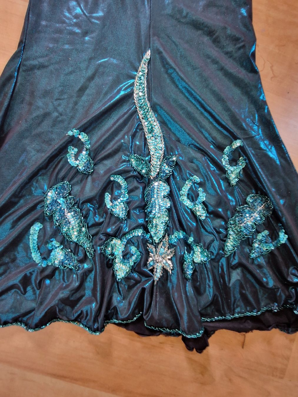 Vestiti: Wunderschönes orientalisches Tanzkleid, petrol – Usato da Weggis venduto da Oswadan 5