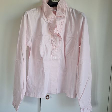 Schöne B.M. Company Bluse, 36, Rosa Rüschen - Top Zustand!