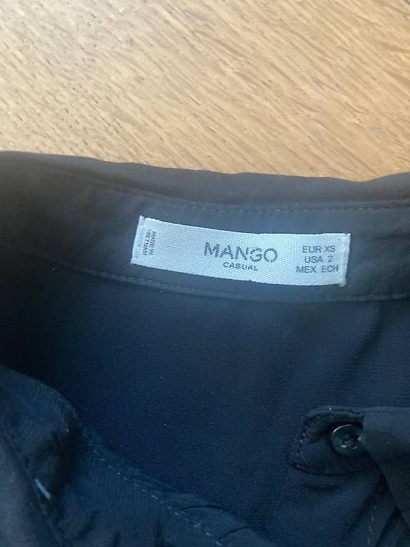 Camicette: Blouse noire Mango Casual taille XS – Usato da Renens VD venduto da chrstn 1
