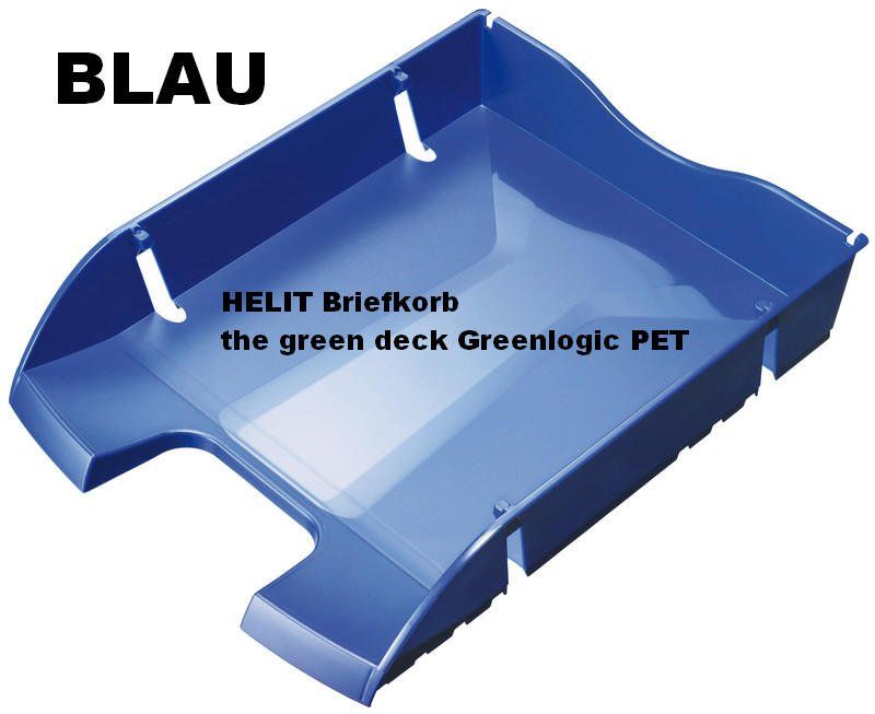 Contenitori & Simili: AKTION = Briefkorb Briefablage Greenlogic HELIT *** BLAU – Nuovo e nell'imballaggio originale da Strengelbach venduto da Mozi1