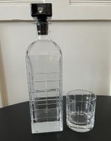 Orrefors Street Whisky Karaffe +Whisky Glas Vollbleikristall