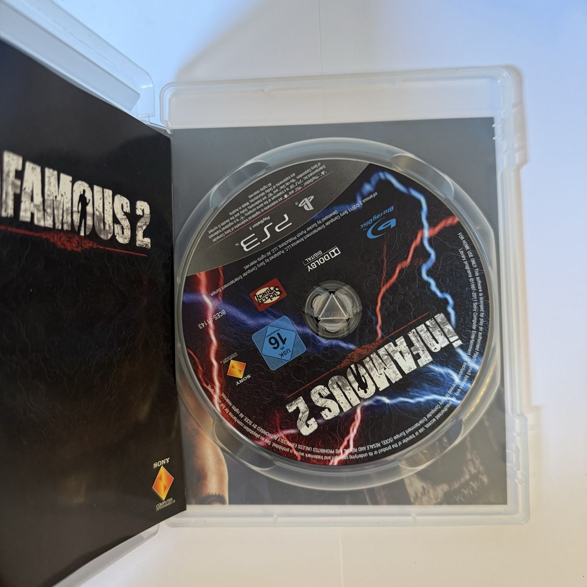 Sony Giochi: Infamous 2 PS3 game disc and case 40-60 chars – Usato da Vésenaz venduto da RMShop 2