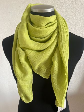 Colora Schal / Foulard, 100% Seide, Hellgrün, NEU