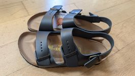 Birkenstock mit Fersenriemen Gr. 40, schwarz