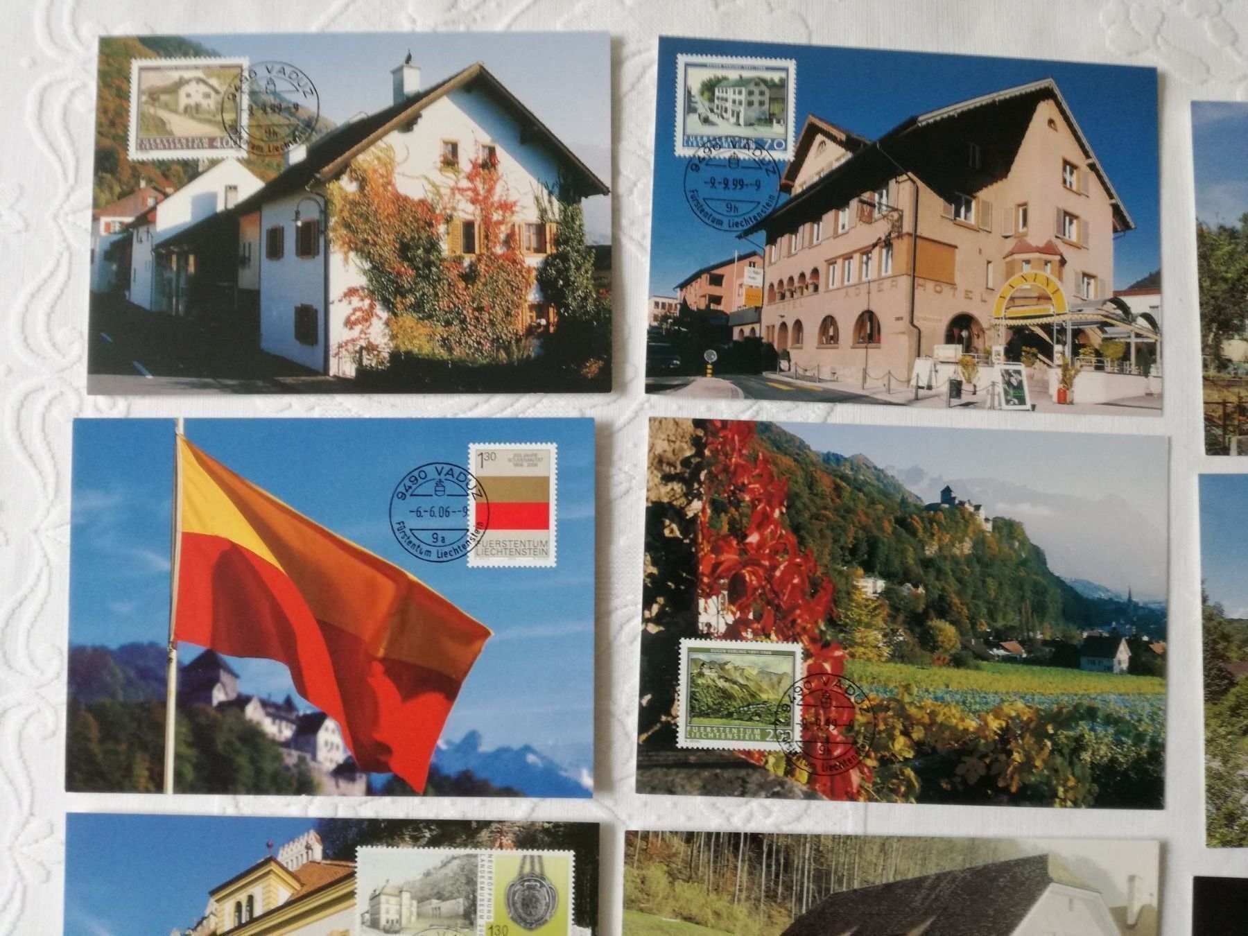Tutti i francobolli: 25 AK verschiedene Maximumkarten Liechtenstein – Usato da Zürich venduto da Tolima194 7