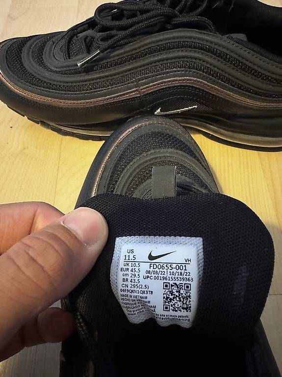 Scarpe da uomo: Original Nike Air Max 97 45.5 – Usato da Kaiseraugst venduto da B.P.505 1