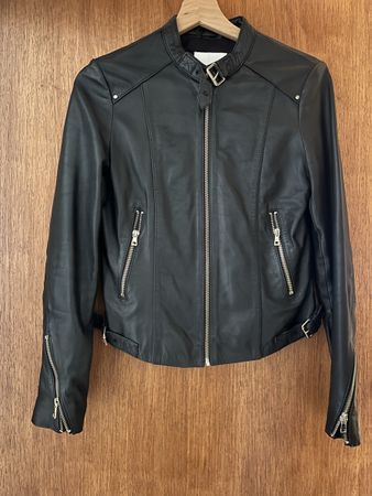 MANGO Echte Lederjacke Grösse XS