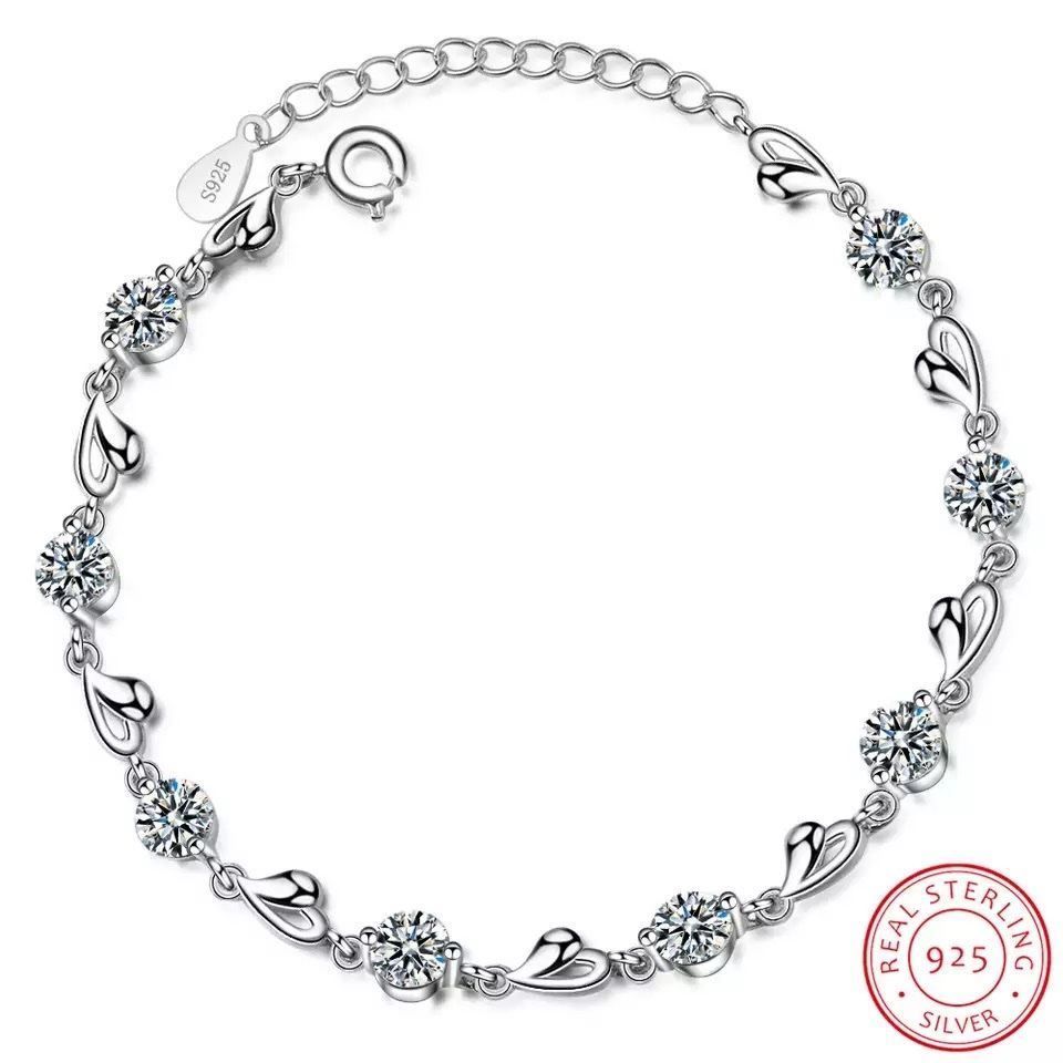 Bracciali & Braccialetti: silber armkette mit herz – Nuovo e nell'imballaggio originale da St. Gallen venduto da yatoot26 1