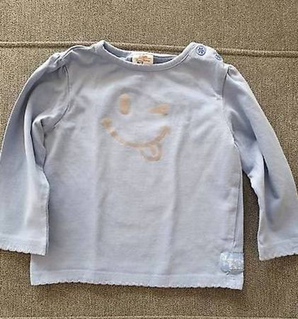 Baby Langarm Tshirt blau S.Oliver Grösse 74