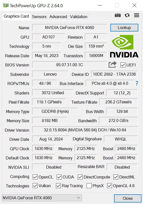 Nvidia Schede grafiche: Nvidia GeForce RTX 4060 GPU – Nuovo (secondo la descrizione) da Meilen venduto da speedliq 5
