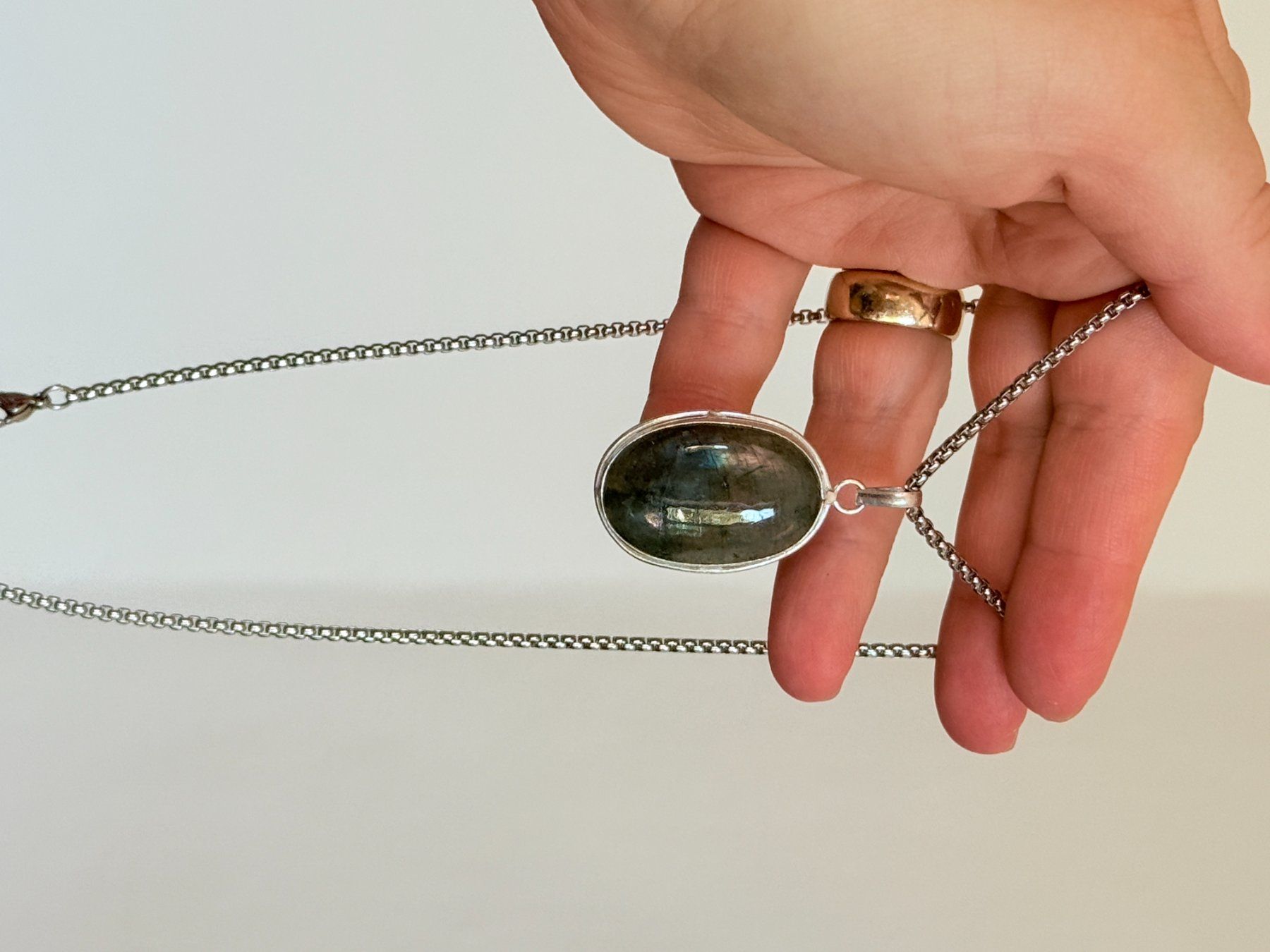 Ketten: Collier  Labradorite Neuf – Neu und originalverpackt aus Genève von AWWA 6