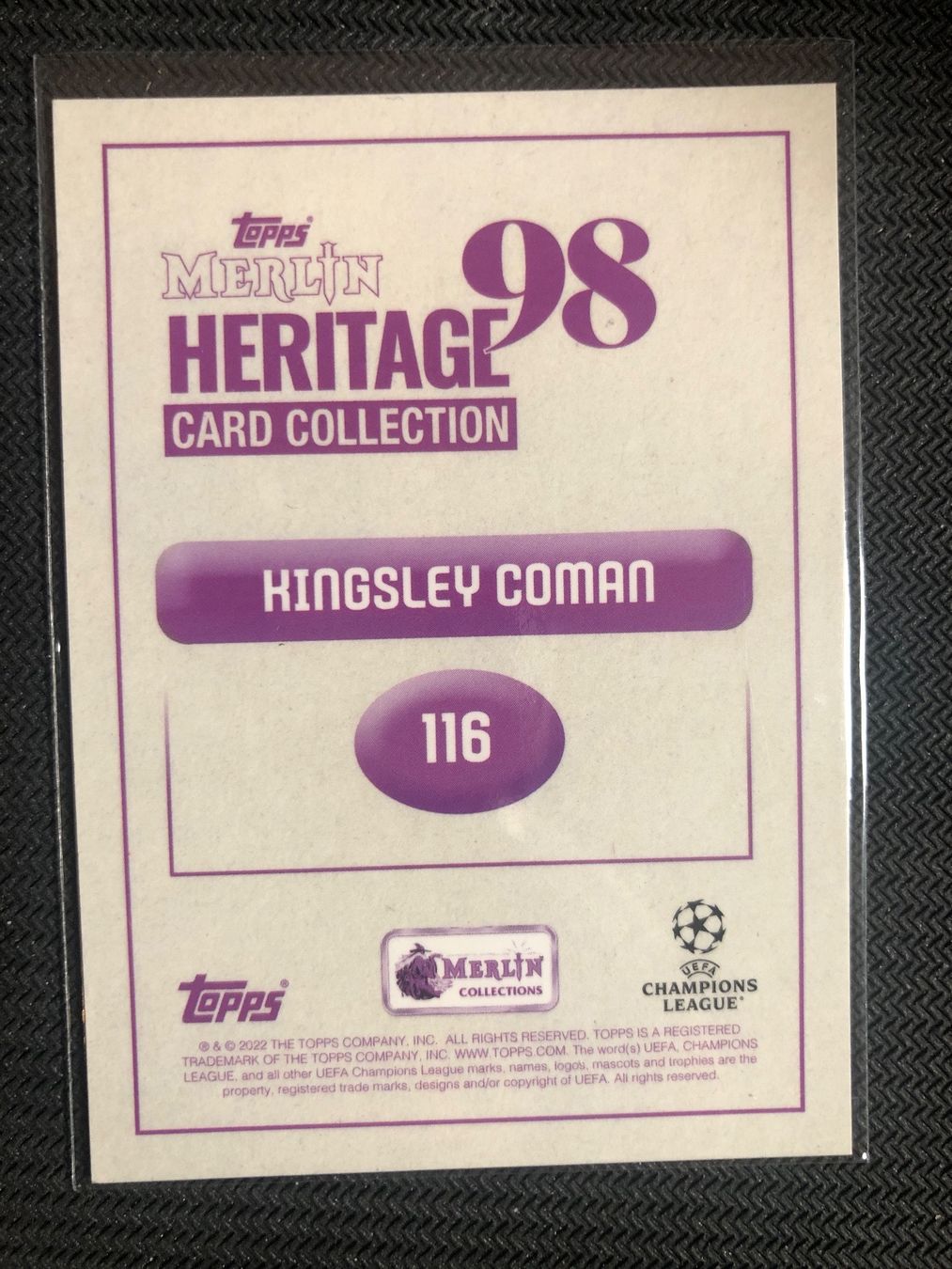 Panini Carte collezionabili: Topps Merlin Kinglsey Coman Autogramm /99 – Usato da Wangenried venduto da Garagara 1