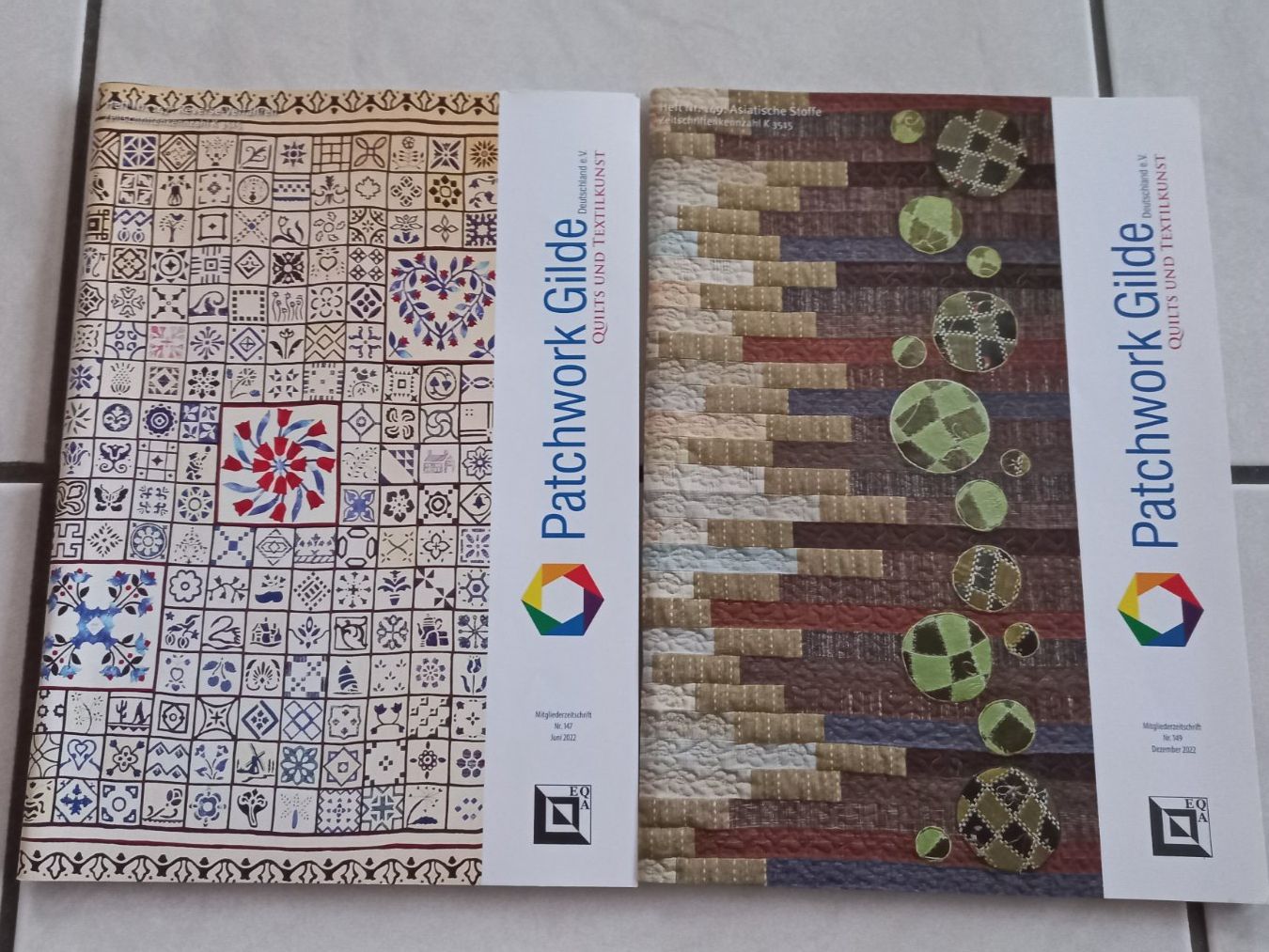 Riviste & Magazine: 2 Patchwork Gilde Magazine: Quilts & Textile Kunst – Usato da Winistorf venduto da acreativ4