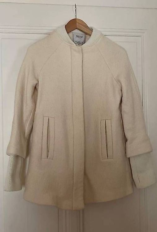 Manteau Zara Sublime Et Lavable - Taille L - Couleur Beige - Occasion Très Bon état