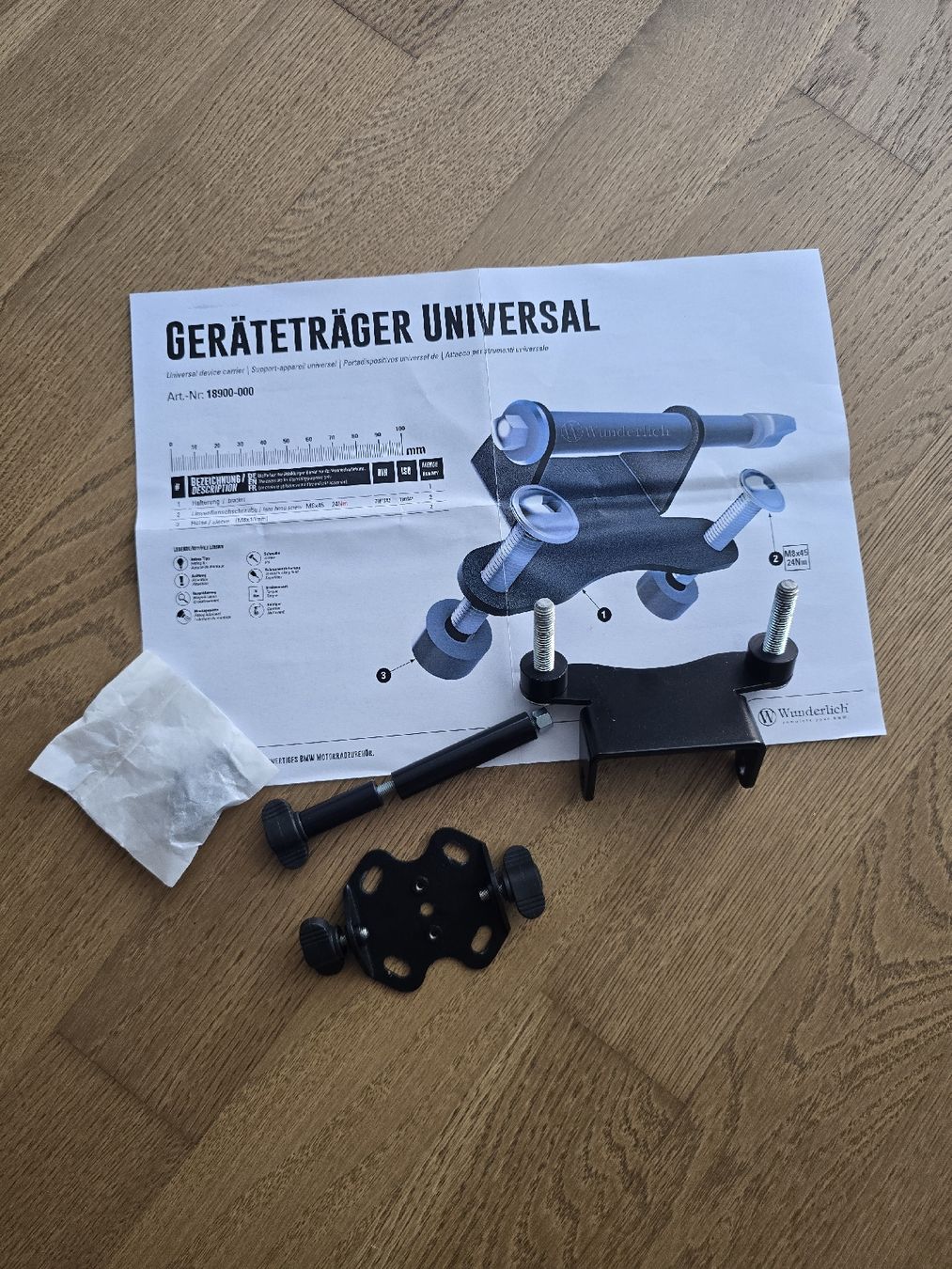 Supporti a parete: Wunderlich Gerätetraeger Universal + Navihalter - BMW R18 – Usato da La Tour-de-Peilz venduto da zugM