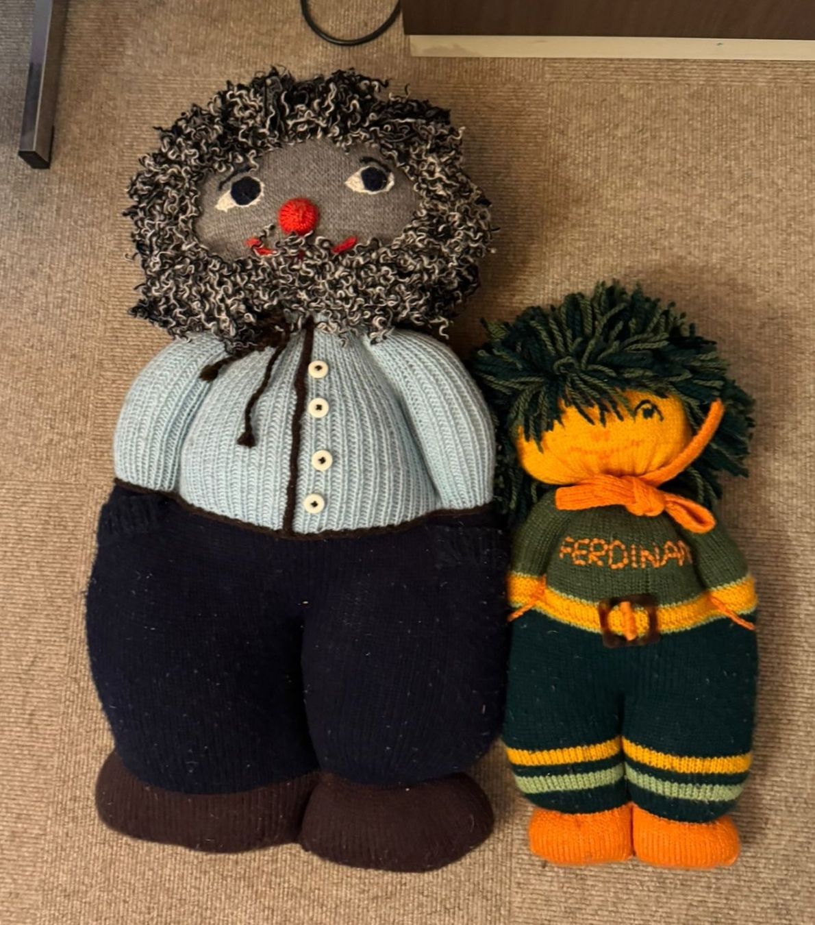 Giocattoli: Strickfiguren "Captain Knuddl mit Gehilfe Ferdinand" – Usato da Oberlunkhofen venduto da Moni1947