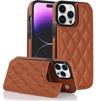 Schutzhülle Etui Case Cover Lux Braun für iPhone 15 Pro Max