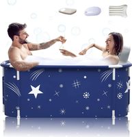 tragbare faltbare Badewanne für 2 Personen mit Top Abdeckung