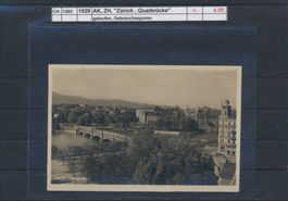 1929 AK, ZH, "Zürich - Quaibrücke"