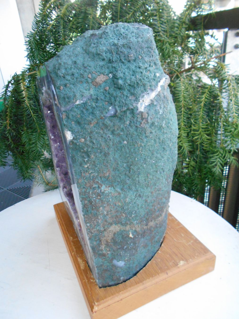 Minerali & Pietre curative: Amethystdruse mit breitem Achatrand ca. 15 kg – Nuovo (secondo la descrizione) da Zürich venduto da swisscristal01 4