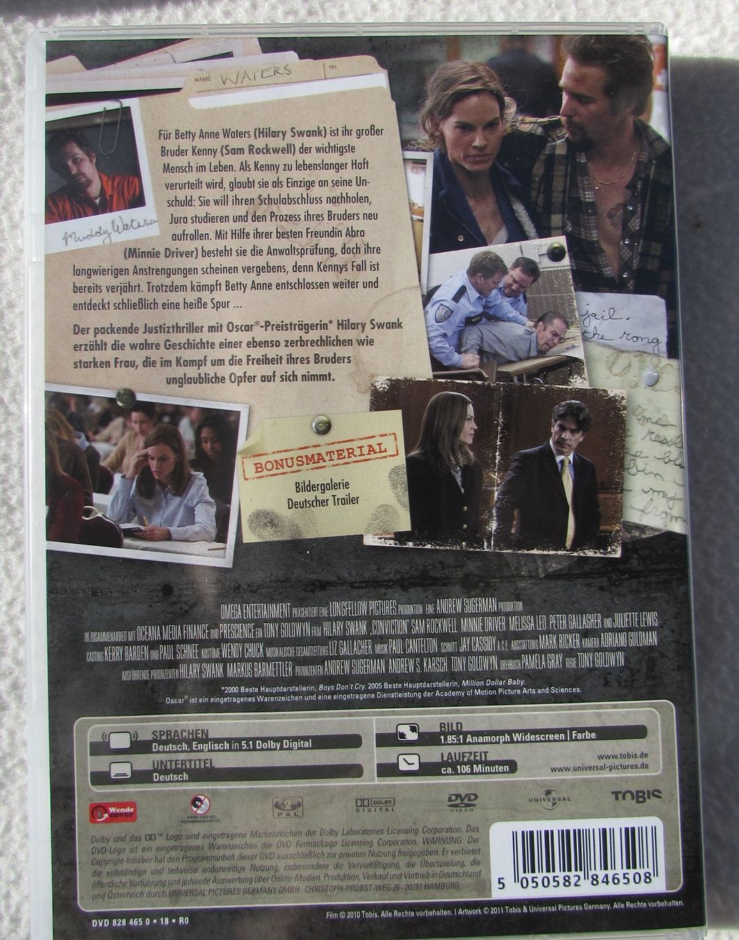 Alle DVDs: DVD Betty Anne Waters – Gebraucht aus Aadorf von Olymp05 1