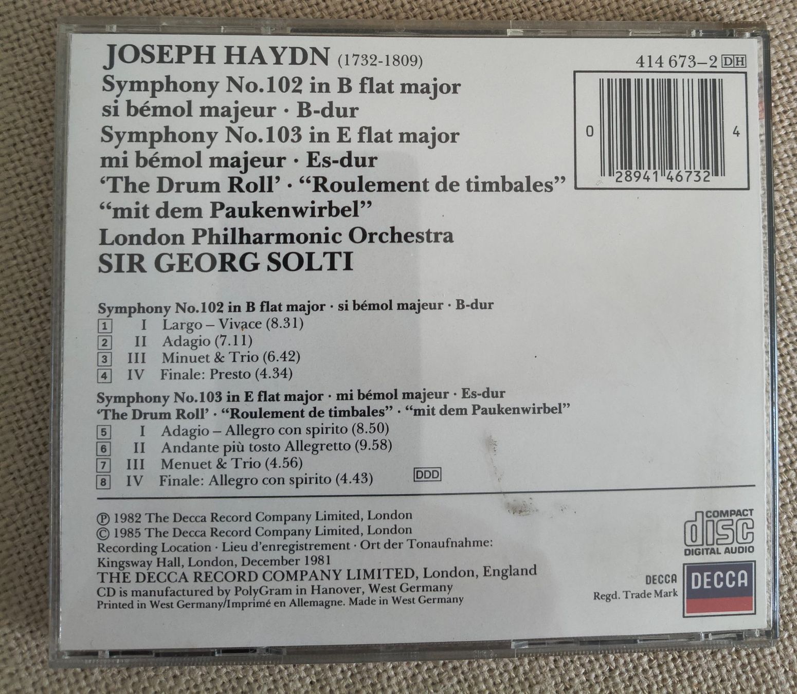 CD: Klassik - CD "HAYDN" – Usato da Binningen venduto da mar_2jlr 1