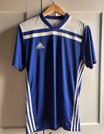 Adidas Fussballtrikot blau weiss Grösse M guter Zustand