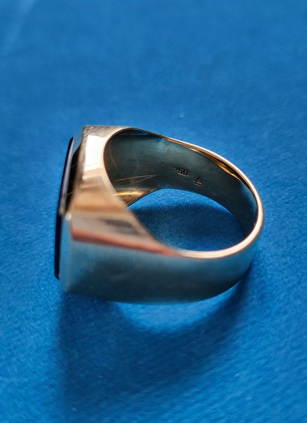 Anelli: 18 Karat 750 Massiv Ring Mit Onyx – Usato da Wald ZH venduto da Aniade 5
