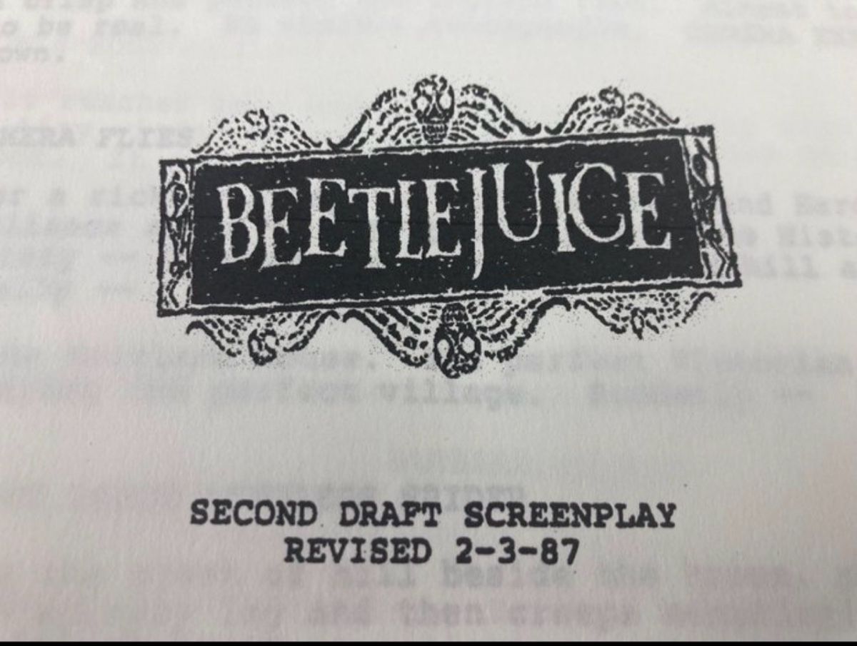 Livres: Zweite Fassung des Drehbuchs "Beetlejuice"  – D'occasion à Basel par Muchachoo