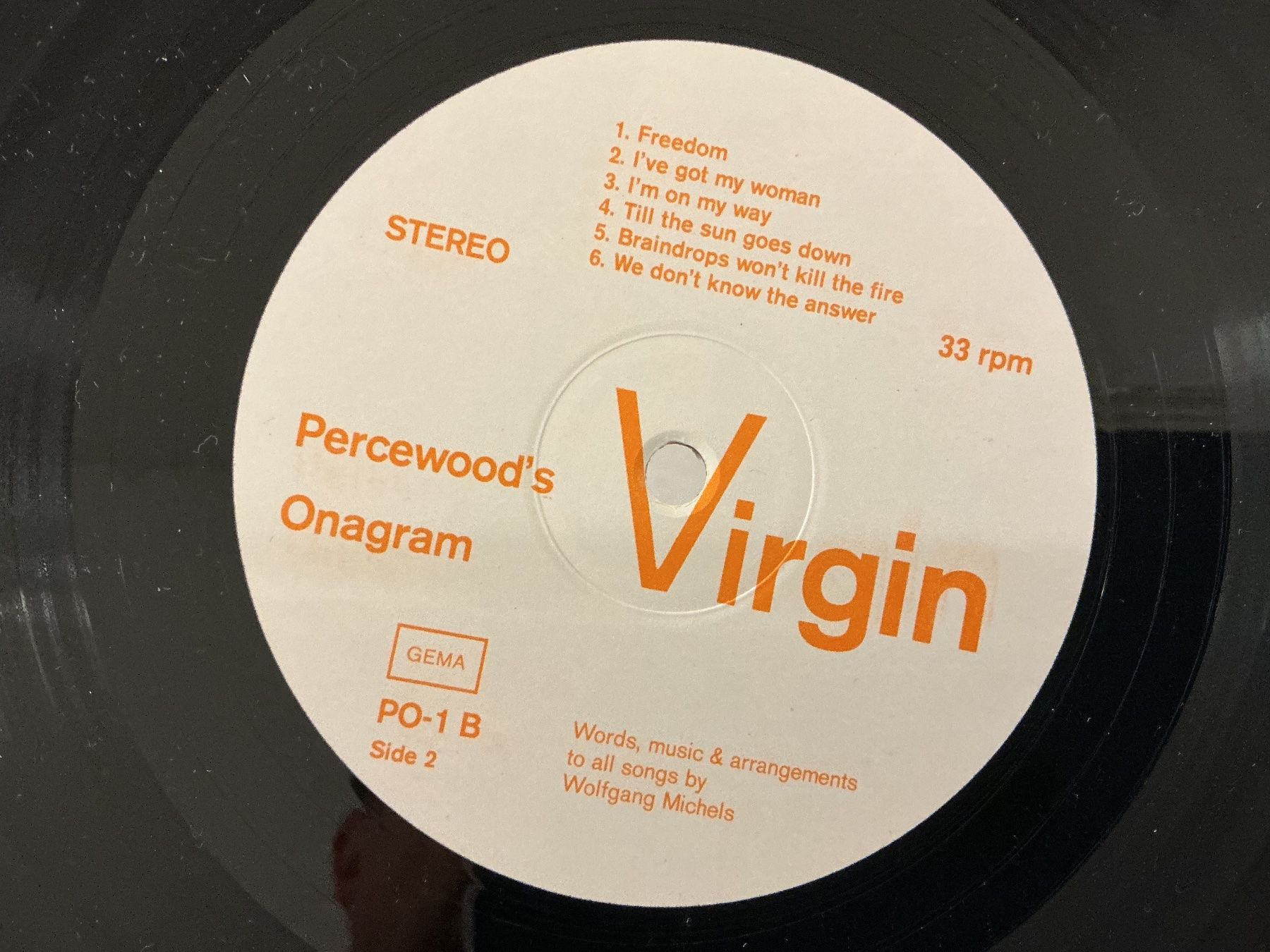 Vinyles: Percewood's Onagram LP – D'occasion à Winterthur par Tumko-Vinyl 2