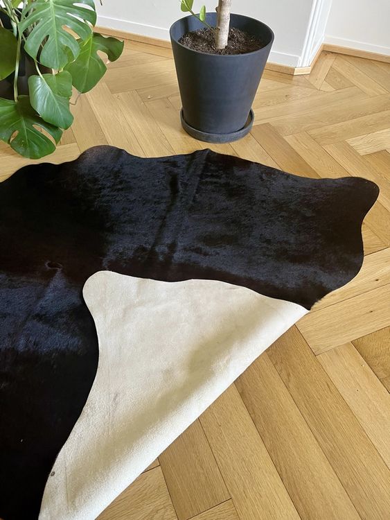 Tapis peau de vache véritable 4