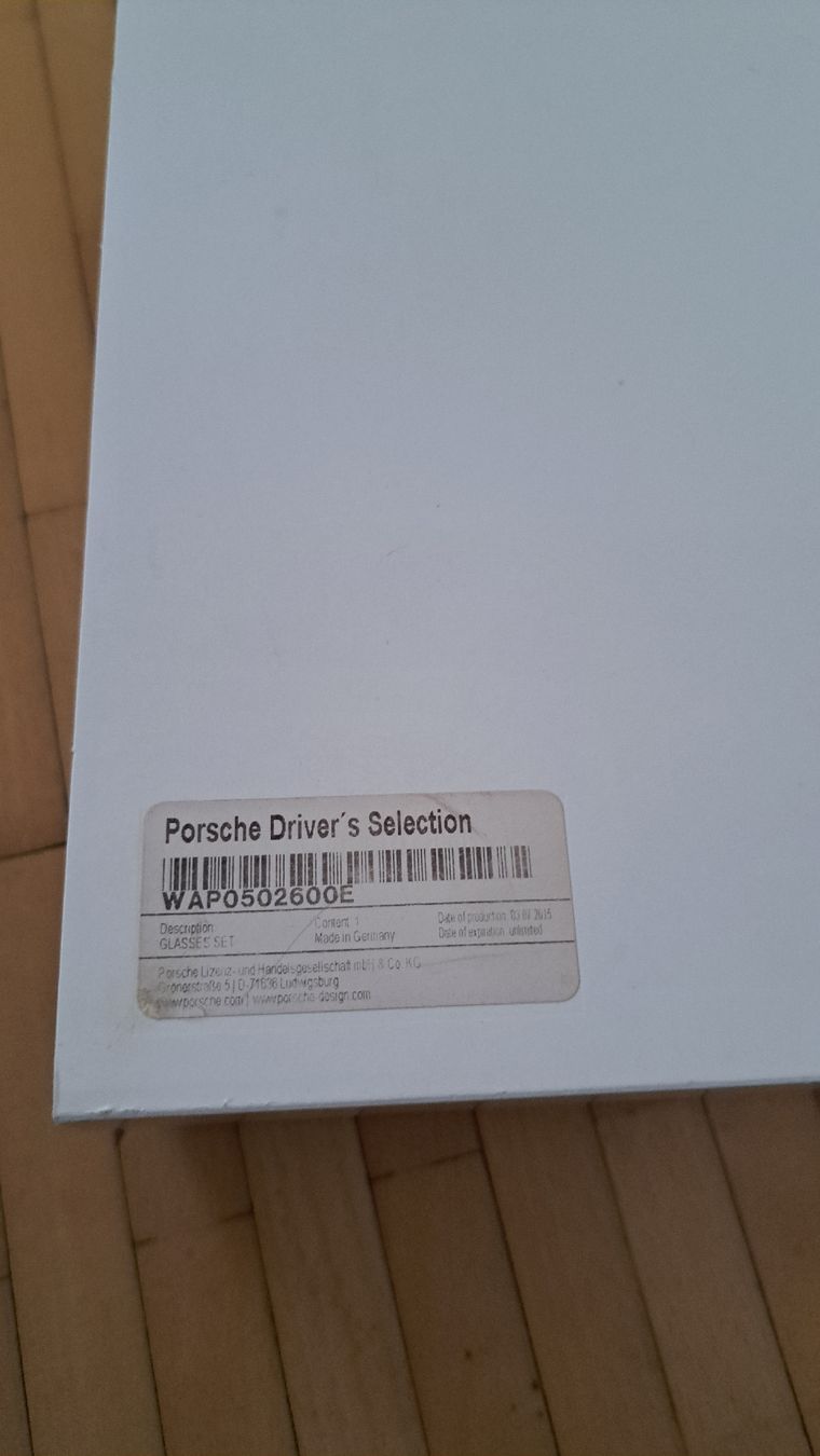 Porsche Bicchieri: original Porsche 911 Gläser Set – Nuovo e nell'imballaggio originale da Schwarzenbach SG venduto da LoveBag 7