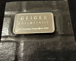 20g 999er Silber Barre Geiger in Original Plister