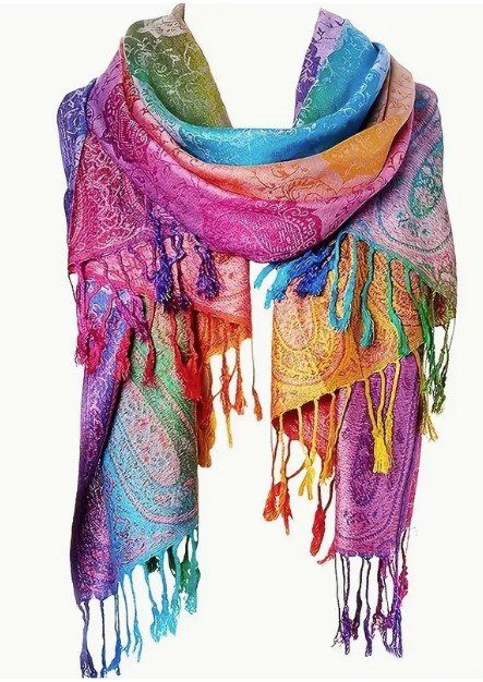 GFM® Pashmina-Schal Im Paisley-Blumen-Design, 180 Cm Lang, 70 Cm Breit – Stylischer Accessoire Aus Viskose
