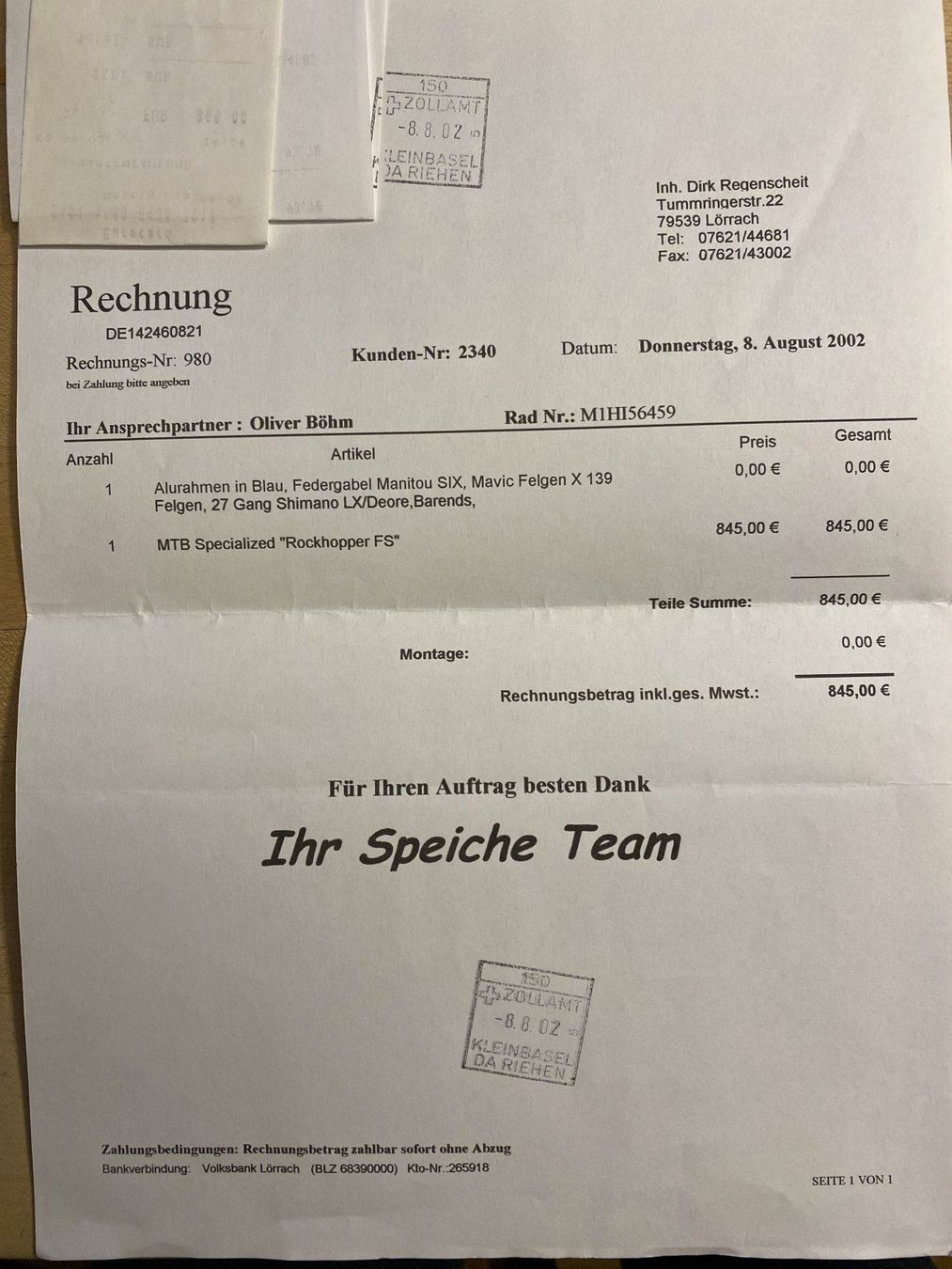 Specialized Velos: Mountainbike Specialized "Rockhopper" – Gebraucht aus Muttenz von  4