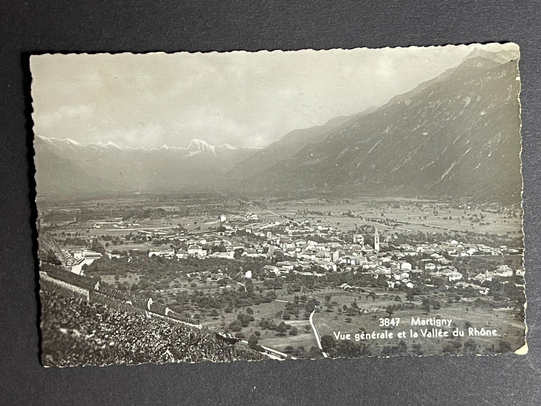 Cartoline postali: Martigny, Vue générale – Usato da Steg VS venduto da danwer74