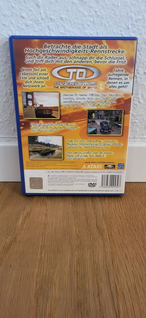 Sony Spiele: PS2 - TD Overdrive – Gebraucht aus Münsingen von DigitaleSpielecke 1