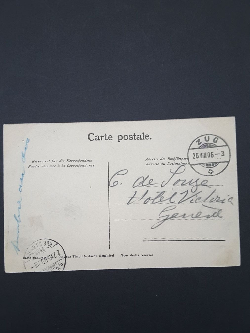 Cartoline postali: AK Zug , Mehrbild 1906 – Usato da Reichenburg venduto da Pipo-67 4