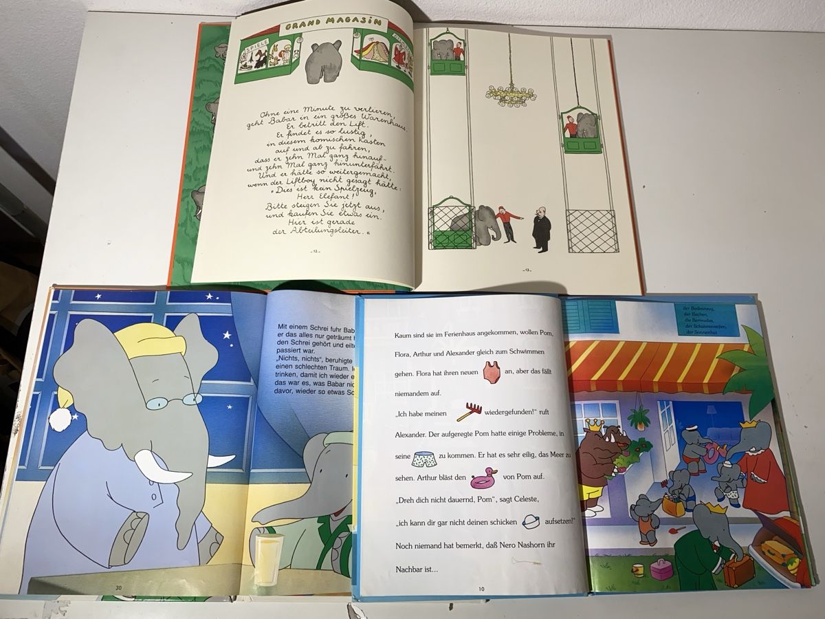 Bücher: 3 Babar Elefanten Bücher – Gebraucht aus Winterthur von ben_9vxx 4
