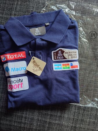 Polo Dakar bleu marine officiel taille M neuf étiqueté