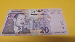 20 Dirham Schein aus Marokko - Banknote für Sammler!2005