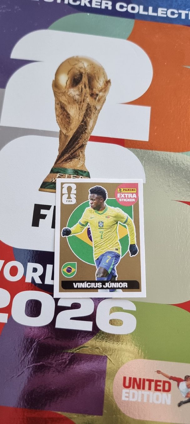 Sticker: Vinicius Junior Goldsticker – Nuovo (secondo la descrizione) da Zug venduto da monicoula