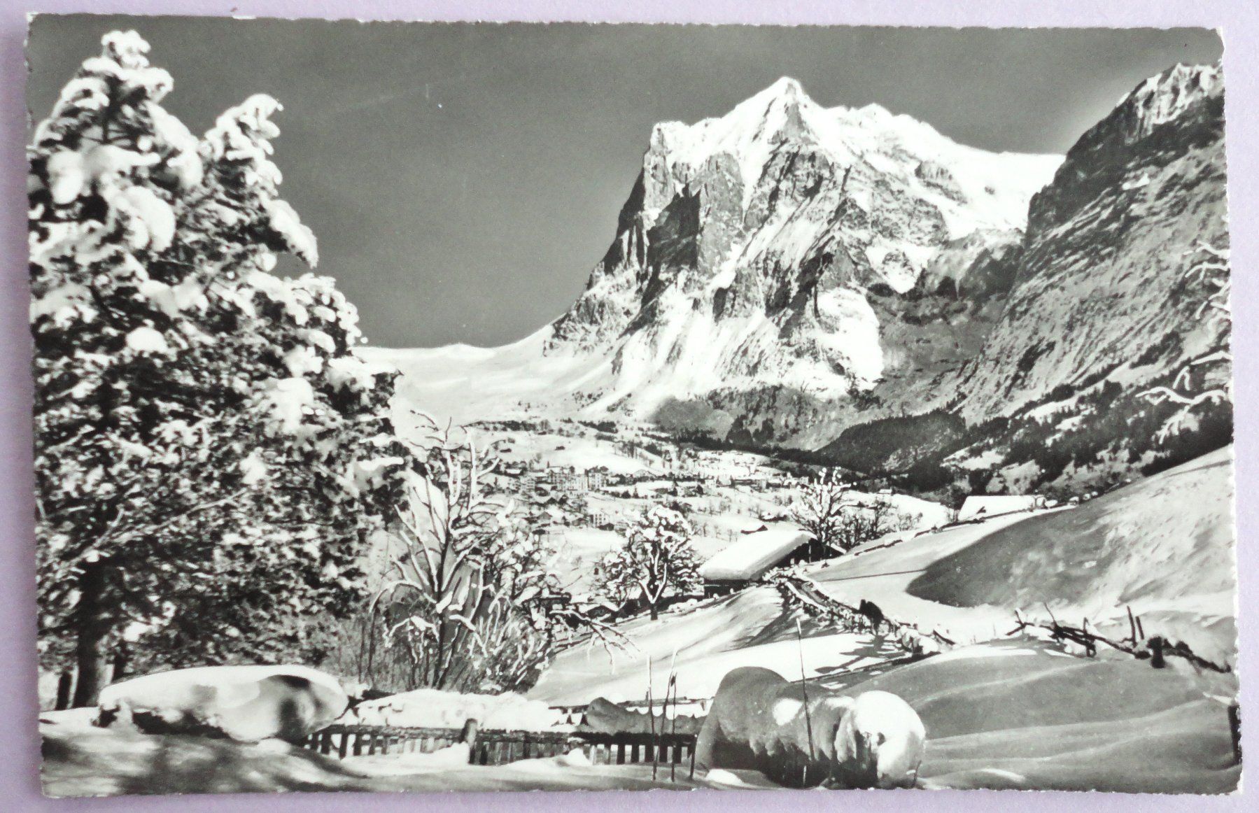 Ansichtskarten: Grindelwald mit Wetterhorn – Gebraucht aus Fétigny von Billy2miny
