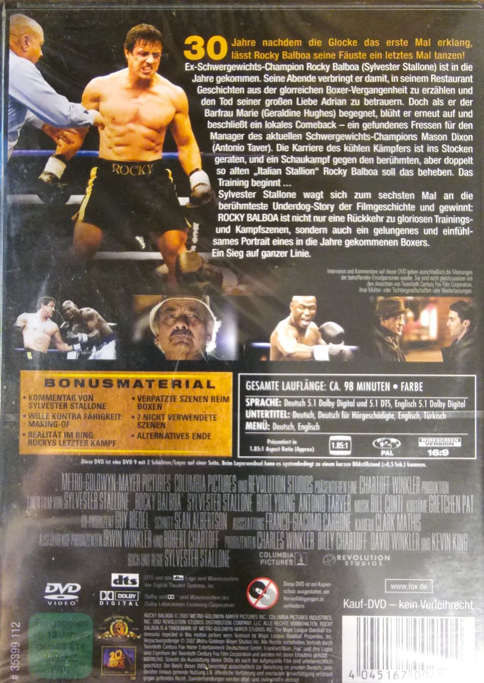 Alle DVDs: Rocky Balboa – Neu und originalverpackt aus Wahlen b. Laufen von Cg10 1