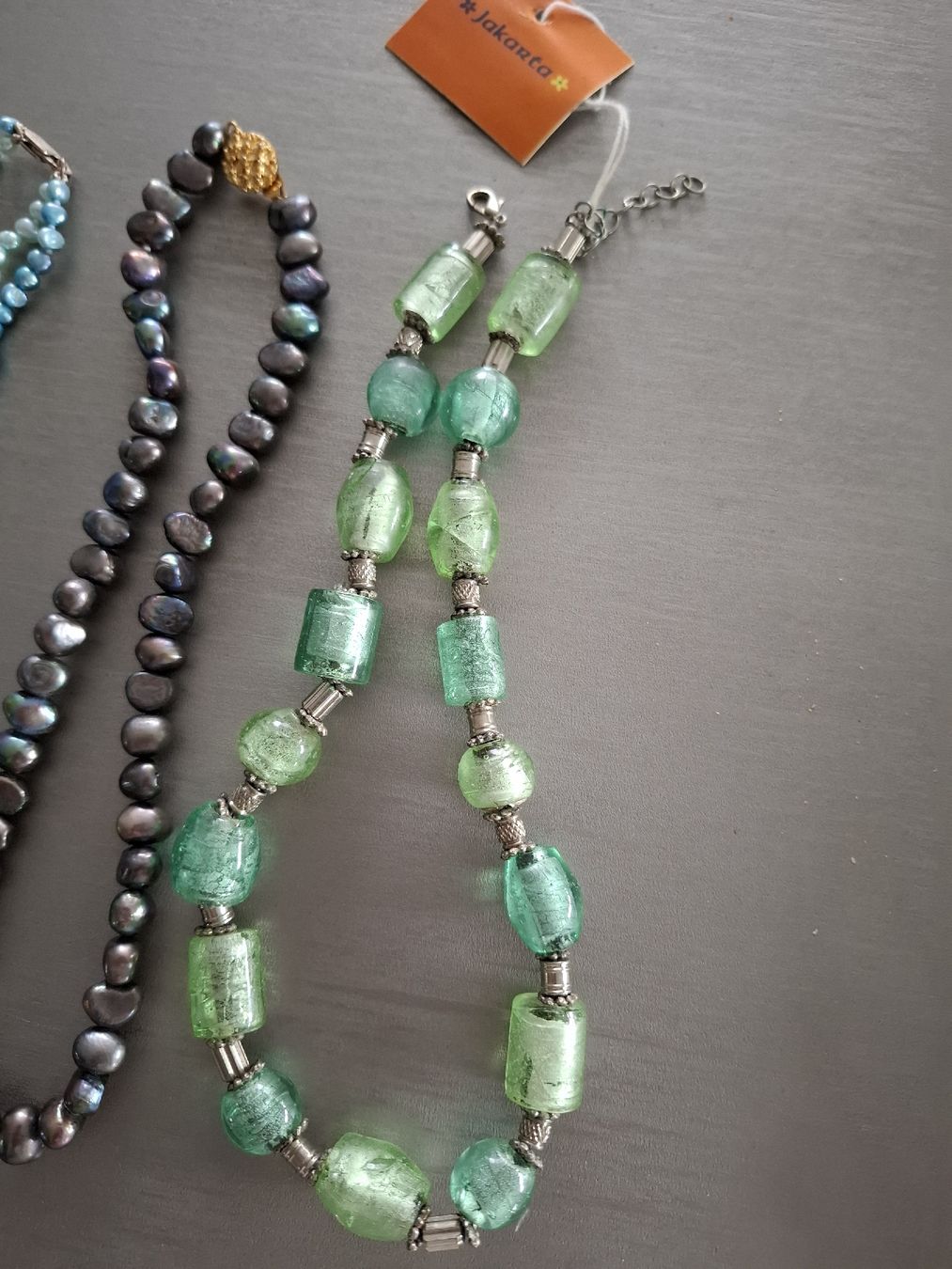 Catenine: 4 Ketten: 3 Perlen echt und 1 Glas – Nuovo (secondo la descrizione) da Hurden venduto da Quadrille76 4