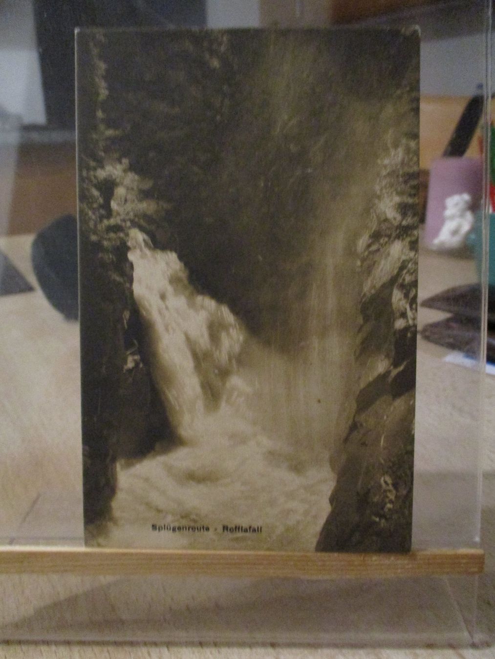 Ansichtskarten: Splügen Roffla Rofflafall Postkarte   1 – Gebraucht aus Felsberg von sanwill