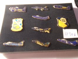 10 Tlg. Blue Angels Pins Set Top Zustand Sammlerstück! (U906